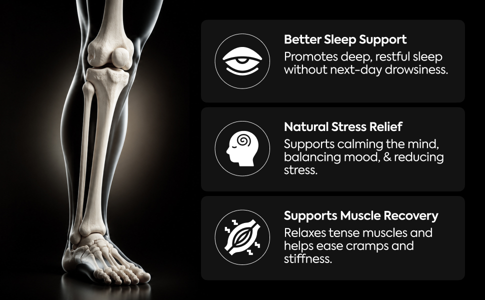 NatXtra Magnesium Glycinate Supplement | Supports Sleep Quality, Relaxation & Muscle Ease | 120 Veg Capsules