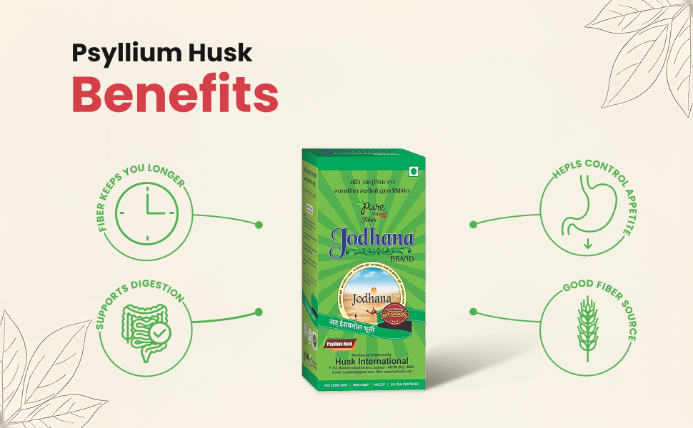 Psyllium Husk 200g (Sat-Isabgol) | 100% Natural Soluble Fiber Supplement | Supports Gut Health & Regular Bowel Movements