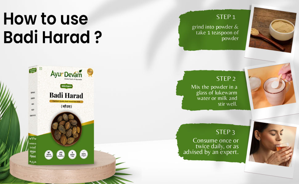 Harad Badi|Bada Harra | Haritaki Badi|Yellow Terminalia Chebula Natural | Badi Harad Whole | Aralu | Inknut | Haritaki | Kadukkai |Harar|Karakkaya |बड़ी हरड़| हर्रा | बड़ी हरीतकी | पीली हरड़ (450 Gram)
