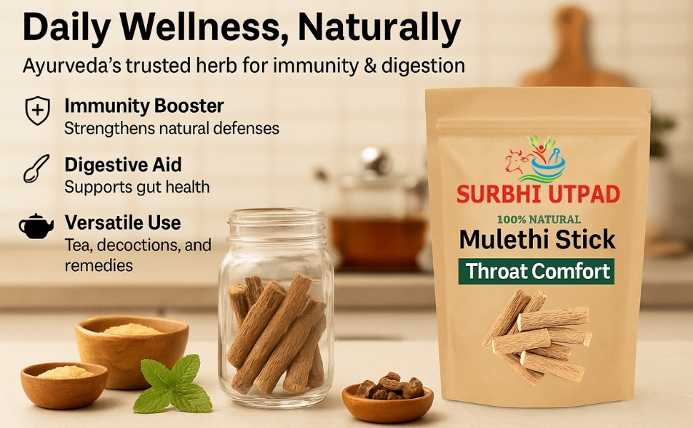 Licorice/Mulethi Stick Powder 100g | Mulethi Powder for Face Pigmentation | Yashtimadhu Powders Supports Digestion, Respiratory & Immunity