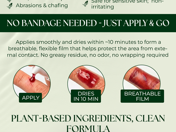 Natural Wound Care & Burn Gel - First Aid for Skin Recovery
