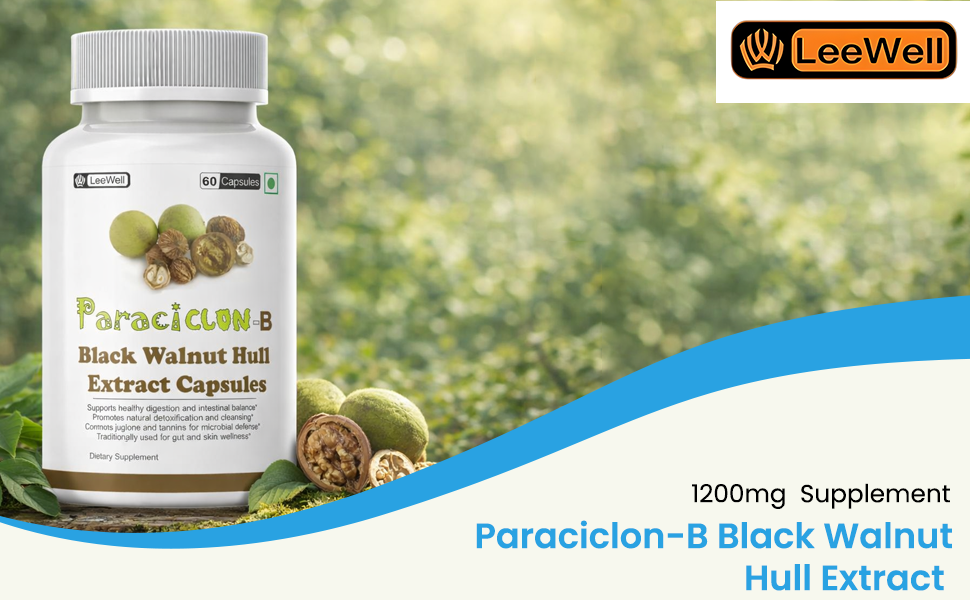 Paraciclon -B Black Walnut Hull Extract 1200mg, 60 Capsules
