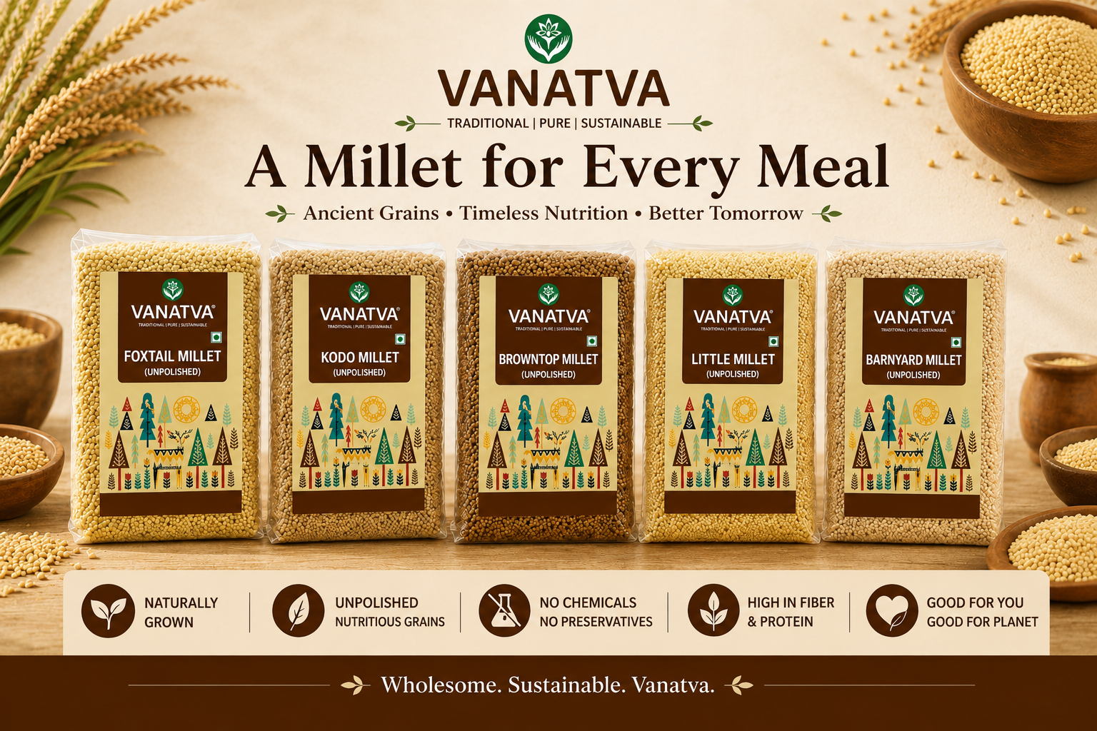 Little Millet (Unpolished) 500g | Natural Gluten Free Whole Grain | High Fiber Superfood for Weight Management & Daily Nutrition | Rich in Protein & Essential Minerals | Traditional Nutritious Grain Alternative
