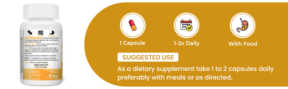 NutriJa Curcumin 500mg with Bioperine – 60 Veg Capsules | 95% Curcuminoids | High Absorption Turmeric Extract | Supports Joint Health, Immunity & Antioxidant Support