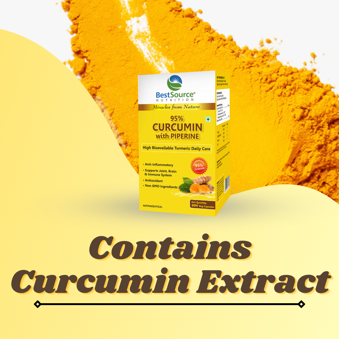 BestSource Curcumin with Piperine for Immunity & Joint Support,60 Veg Caps