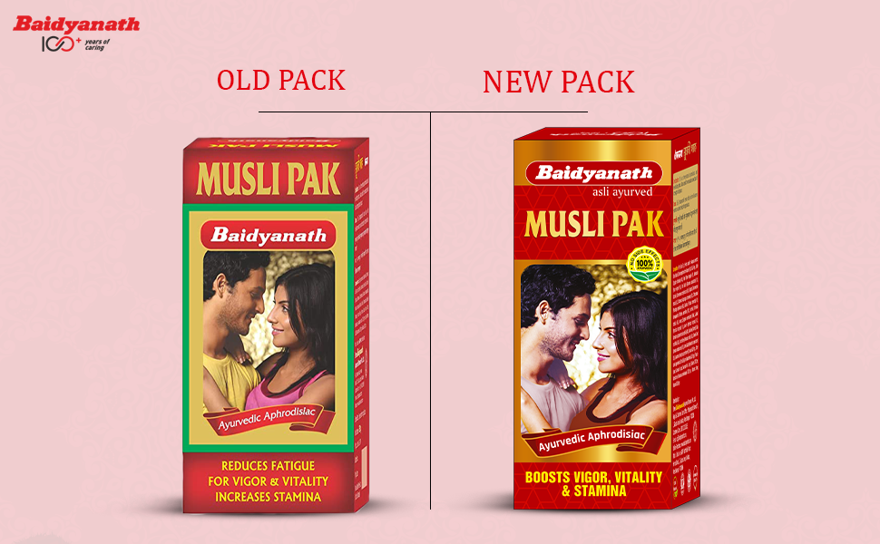 Baidyanath Red Musli Pak - Made With Pure Safed Musli For Strength And Vitality - 250G Powder