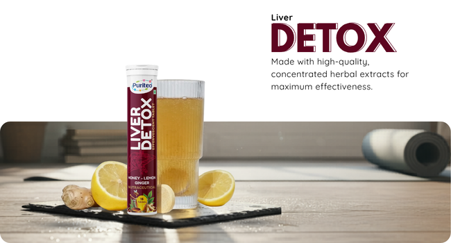Liver Detox Effervescent Tablets | Honey - Lemon Ginger Flavour