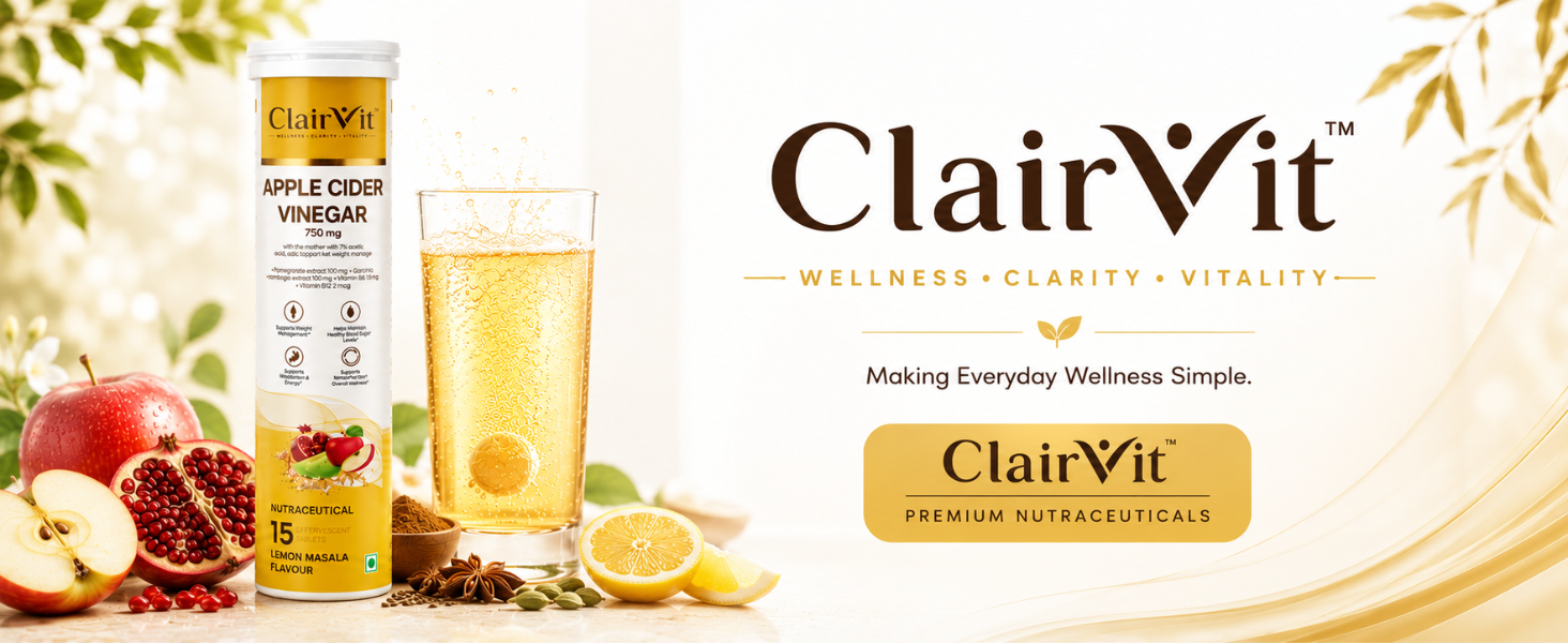 Apple Cider Vinegar Effervescent Tablets 750 mg, Lemon Masala
