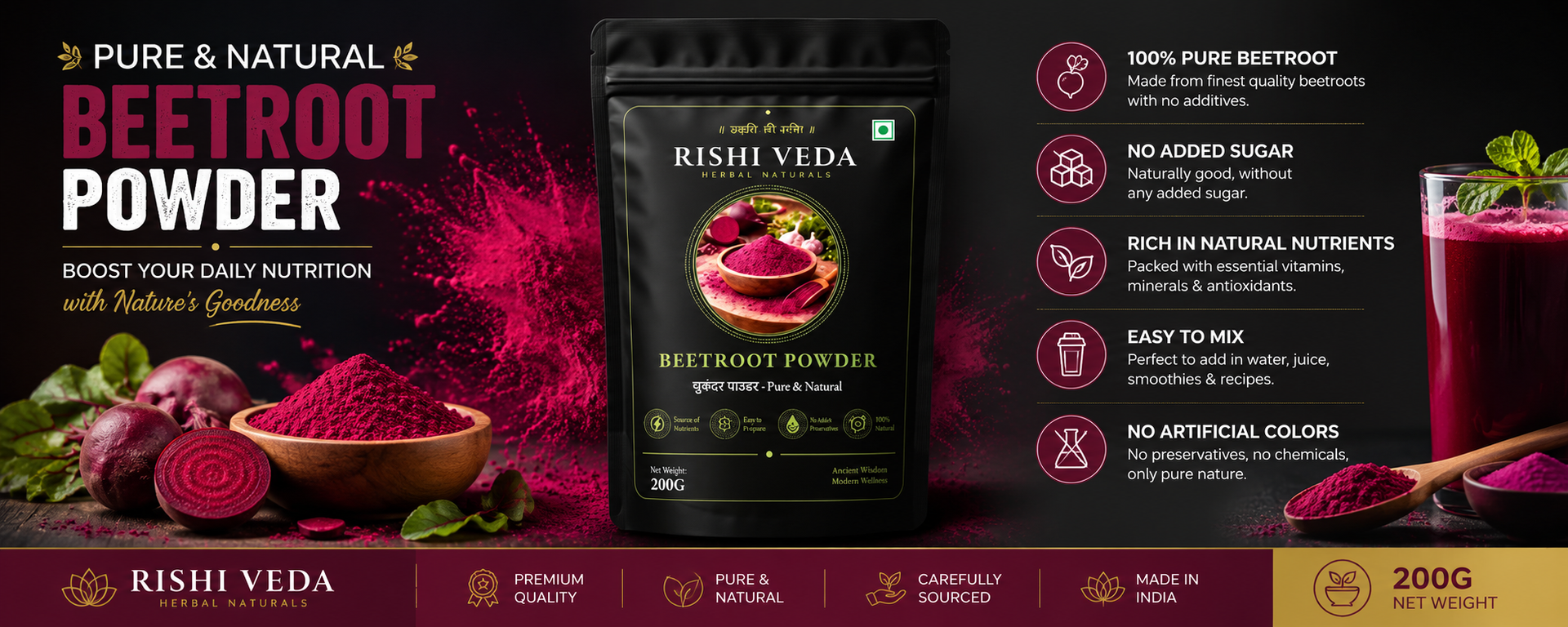 Beetroot Powder Supplement – Clean, Natural, and Convenient Nutrition for Daily Use