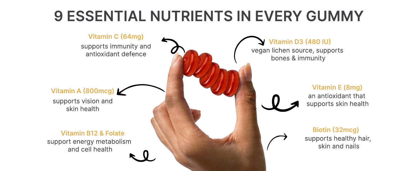 NEAT EVERYDAY Multivitamin Gummies | Orange Flavour | No Added Sugar | Vegan Gummies | No Artificial Colour & Preservatives | Daily Health Supplement | Pack of 15