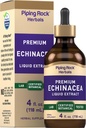 Piping Rock Echinacea Drops | 4 fl oz | Liquid Extract Tincture | Premium Botanical Herb | Vegetarian Supplement | Alcohol Free, Non-GMO, Gluten Free 2