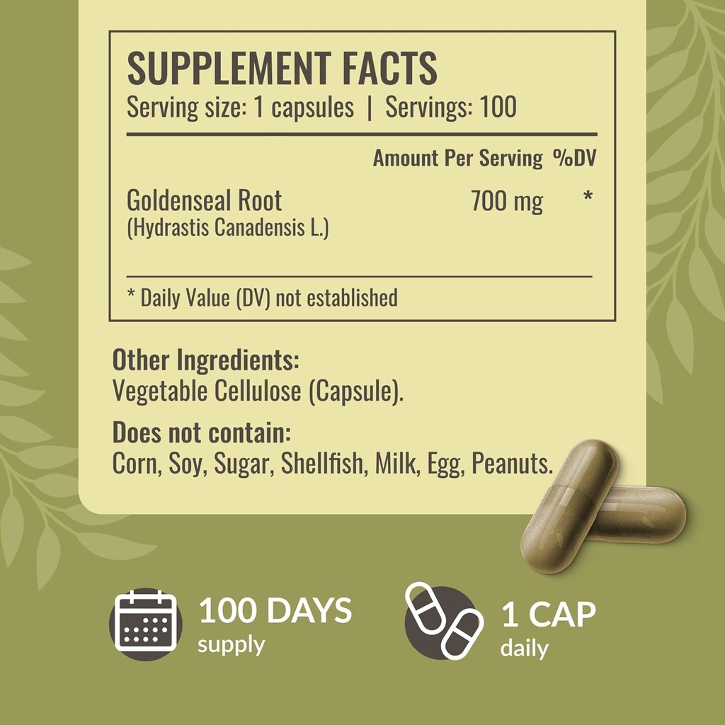 HERBAMAMA L-Carnitine and Goldenseal Kit - Bundle of 1500 mg Acetyl L-Carnitine Gummies & 700 mg Goldenseal Capsules - Vegan, Non-GMO, Gelatin-Free - 2 Pack 6