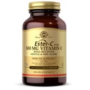 Solgar Ester-C Plus 500 mg Vitamine C (Complexe d'Ascorbate), 100 capsules végétales - douces et non acides - Antioxydants et immunosupport - Non OGM, végétalien, sans gluten, casher - 100 portions