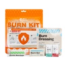 RHINO RESCUE Burn Kit, 4pcs Burn Dressings 4x4, 8pcs Burn Gel Packets 3,5g, 4pcs Burn Pads, Premiers soins Refroidissement Crème apaisante avec Bandage, Gants Nitrile, Ciseaux, Bande, HSA/FSA Admissible