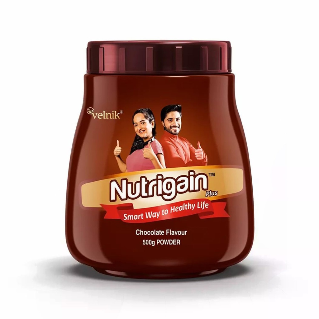 Ayurvedic Weight Gainer Supplement Powder Support Healthy Mass Gain With Ashwagandha & 9 Natural Herbs for Women & Men All Age - 500gm Chocolate