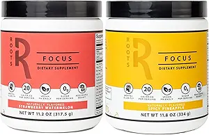 Silver Star Nutrition, Roots Focus Supplément Cerveau Nootropique - pastèque aux fraises et ananas épicés- Mane du lion, Cordyceps et Reishi Champignons fonctionnels + caféine à libération prolongée, 100 portions