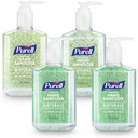 PURELL Advanced Hand Sanitizer Naturals with Plant Based Alcool, Citrus Scent, 8 fl oz bouteille de pompe (paquet de 4) - 9626-06-ECDECO