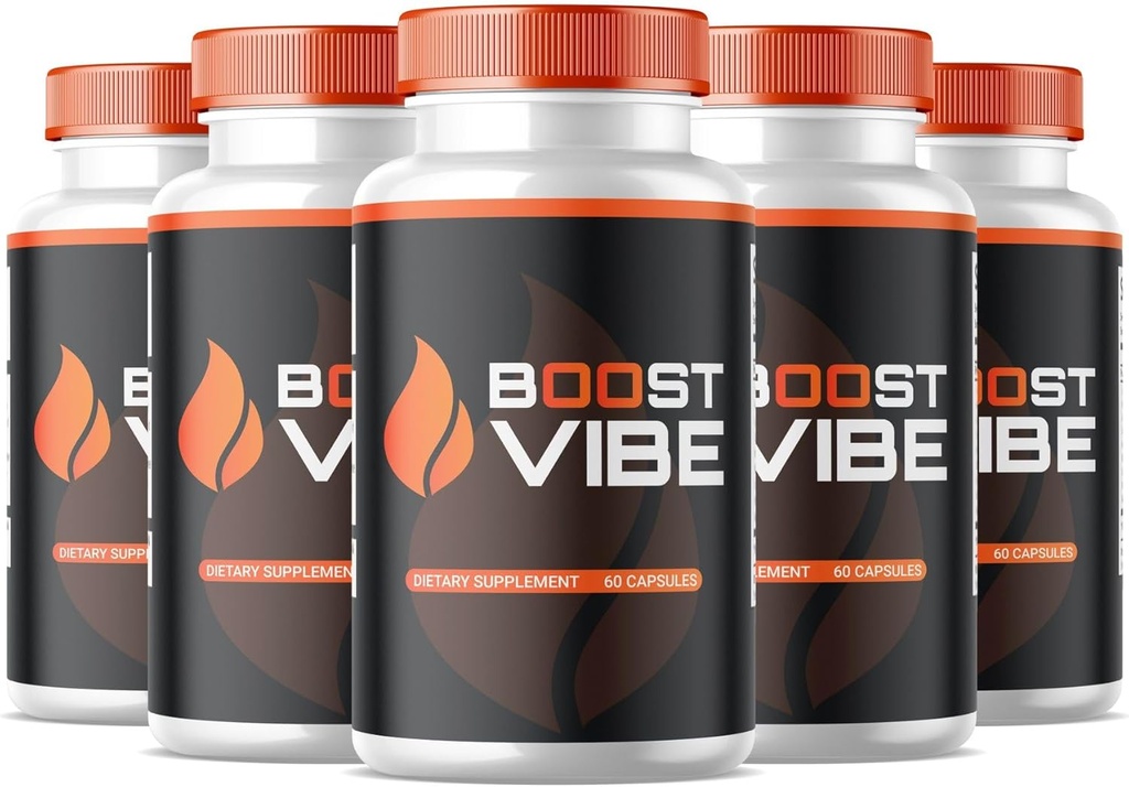 SPRESSO (5 Pack) Boost Vibe Capsules, Supplément officiel Boost Vibe, All Natural Boost Vibe Pills, Premium Boost Vibe for Support Male Health and Wellness, Premium Boost Vibe (300 Capsules)