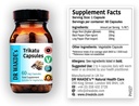 Les capsules Trikatu de DR WAKDE (60 capsules de légumes, supplément à base de plantes, plante ayurvédique, tout naturel, végétalien)
