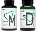 Puori Vitamine D3 et supplément de zinc de magnésium pour la fonction musculaire saine, la santé osseuse, le soutien immunitaire et l'absorption de calcium- non-OGM et sans gluten