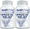 Recherche Verified® Prosta Relief - Saw Palmetto and Bioperine® - Prostate Health; Bladder & Urinary Health, Drive and Performance; Pure Natural, 90 Capsules (Pack of 2)