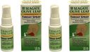 Spray homéopathique de gorge de feuille d'olive (paquet de 2)