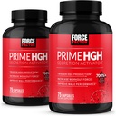 Facteur de force Prime HGH Secretion Activator, 2-Pack, supplément HGH pour les hommes avec AlphaSize pour aider à déclencher la production HGH, augmenter la force d'entraînement, et améliorer la performance, 150 capsules