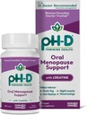 pH-D Soutien à la santé féminine - Soutien à la ménopause holistique - Supplément oral avec la créatine concentrée CON-CRET, Sage, Rhodiola et Cohosh noire - 30 comtes