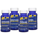 STACKS NATURAUX Ensemble de nourriture pour le cerveau - pour la motivation, la fonction cognitive, l'humeur positive et la relaxation* - Suppléments pour le cerveau pour adultes - 240 Capsules totales