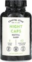 Supplément d'aide au sommeil naturel (60 capsules) – Préparation à base de plantes non habitantes – Fleur valériane de racine, de kava et de passion – non-OGM