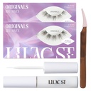 Lilac St - Originals Kit de démarrage - Comprend les clusters naturels de faux cils (10mm & 12mm), la colle de l'ash, et l'applicateur de laash - Léger et réaliste - dure 10 jours - Sans cruauté, végétalien - 20 cils