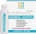 Shots de drainage lymphatique, Supplément de boisson pour nettoyage lymphatique complet et détox, soutien Lymphedème, lipoedème, & récupération de liposuccion, après massage et drainage manuel, 12 Oz chacun (6-pack)