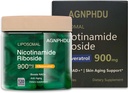 AGNPHDU- Liposomal Nicotinamide Riboside 120 Capsules, Resvératrol, Quercetin - Supplément NAD pour Anti-Aging, Énergie, Focus 900mg Complément alimentaire