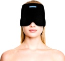 Capuchon de soulagement de la migraine et des maux de tête – Thérapie chaude et froide pour les migraines, les maux de tête, le soulagement du stress et plus – Une taille convient le plus - Noir