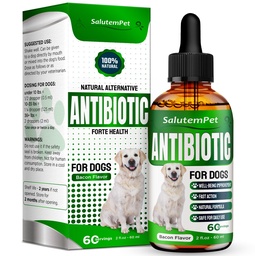 Antibiotiques naturels pour chiens et chiots. Antibiotiques pour chiens de tous les âges. Ingrédients à base de plantes.