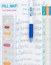 Guide visuel pour le remplissage des médicaments, suppléments et organisateurs de vitamines, outil de gestion pour la reconstitution des boîtes de pilules, contenants