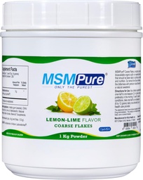 KALA SANTE MSMPure Limon Lime Aromatisée MSM Flakes en poudre – US-Fabriqué MSM pour la santé articulaire, l'apparence de la peau et le soutien des cheveux et des ongles – 2,2 lb, soufre organique