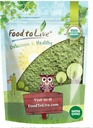 Nourriture à la poudre de blé biologique vivante, 8 onces — Non-OGM, Leaf entier, cru, non irradié, Pure, Vegan Superfood, Bulk, Great for Juice, Rich in Fibre, Chlorophylle, Acides gras et minéraux