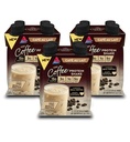 Atkins Café au Lait Iced Coffee Savered Protein Shake, High Protein Shake, Faible sucre, Faible glucides et Faible sucre, Keto Friendly, Sans gluten, 12 Compte