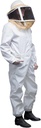 Robe d'abeille Mann Lake Deluxe, équipement d'apiculture avec veil carré zippé, mélange durable de coton 50/50/polyester, costume de protection des abeilles, costume d'apiculture professionnel pour adultes, grande taille