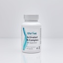 Les nutraceutiques thrives activés B-Complex avec Quatrefolic - 60 capsules non OGM - supplément alimentaire kasher pour la santé optimale - sans levure et gluten, soutient l'énergie et la fonction cognitive