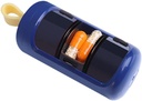 Conteneur de pilules, petit étui de pilules portable, mini-organisateur de pilules de taille, boîte à pilules pour la vitamine, huile de poisson, suppléments, 3 compartiments coulissants...