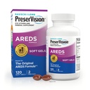 PreserVision AREDS Vitamines oculaires, marque recommandée par le docteur des yeux, multivitamine avec cuivre, vitamine A, C & E, suppléments de zinc, 120 softgels