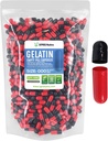 XPRS Nutra Taille 000 Capsules vides - 1000 Compte Grandes Capsules de gélatine vides - Pills pour supplément de bricolage Capsule de remplissage - Pills de gel de couleur rechargeable pour supplément de Do-It-Youlf (rouge/noir)