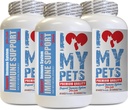 I LOVE MY PETS LLC Heart Health for Cats - CAT Immune Support - Booster - Supplément santé - chat Turmeric - 180 Treats (3 bouteilles)