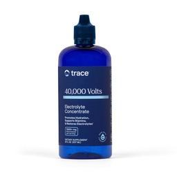 Trace Minerals 40,000 Volts - Supporte l'hydratation, l'énergie, les muscles, l'endurance et l'endurance - Concentré multiminérale et électrolyte liquide avec du magnésium ionique, du sodium, du potassium (48 portions)