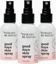 Evolved By Nature Body Spray & Face Mist pour la peau sujette à l'eczéma, Good Days Skin Spray, 3 Pack, cliniquement prouvé corps et visage Spray, aide à réduire l'irritation et la rougeur de la peau sèche et sensible