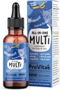 Multivitamine multiliquide tout-en-un pour chiens et chats – supplément quotidien avec digestive, immunité, allergie et soutien de la peau et du manteau, support de mobilité – mélange antioxydant pour la longévité, 2oz