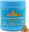 Supplément à la croûte quotidienne multivitamine 15-en-un naturel - Santé articulaire, Acides gras Oméga-3, Vitamines, Soutien immunitaire - Gâteries pour un manteau, peau, os sains - 90 Chews doux