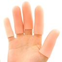JKcare Large Finger Cots, 10 Paquet Silicone Doigts Support pour Trigger Finger & Arthritis - Couvre Protecteur pour Cracked, Corn & Callus Pain Relief